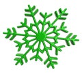 Green snowflake icon