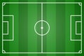 Green soccer field vector