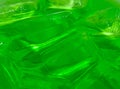 Green Soda with Melted Ice Background