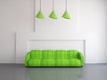 Green sofa