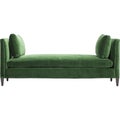 Green sofa isolated on white background. A daybed couch on a white background