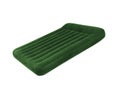Green soft air bed isolated Royalty Free Stock Photo