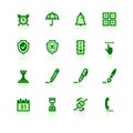 Green software icons