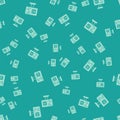 Green Software, web developer programming code icon isolated seamless pattern on green background. Javascript computer Royalty Free Stock Photo
