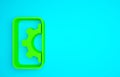 Green Software, web development, programming concept icon isolated on blue background. Programming language and program Royalty Free Stock Photo