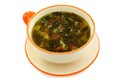 Green soup with sorrel.