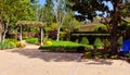 Green space between detached luxury houses