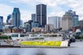 Green space in Montreal Old-Port Royalty Free Stock Photo