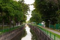 Green space in public along the Kallang river known as PCN Royalty Free Stock Photo