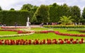 Green space in Schonbrunn Palace gardens Royalty Free Stock Photo