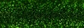 Green sparkling glitter bokeh background banner Royalty Free Stock Photo