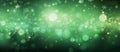 green Sparkling Lights Festive background with texture. Abstract Christmas twinkled bright bokeh defocused Royalty Free Stock Photo