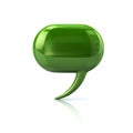 Green speech bubble