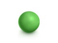 Green sphere isolated on white background. 3D illustration Royalty Free Stock Photo