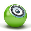 Green sphere speaker