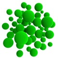 Green spheres