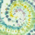 Green Spiral Abstract. Tie Die Print Design. Camo Royalty Free Stock Photo