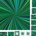 Green spiral background set Royalty Free Stock Photo