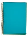 Green spiral notebook