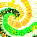 Green Spiral Tie Dye Grunge. Violet Swirl Watercolor Splash. Beige Rough Art Print. Indigo Dirty Art Paint. Orange Monochrome Patt