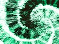 Green Spiral Tie Dye Print. Tie Dye swirl Spiral. Hard Grunge. Batik Brush Banner. Watercolour Art. Organic Swirl Watercolor Paint Royalty Free Stock Photo