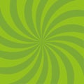 Green Spiral Vortex Background with Radial Gradient. Vector illustration. EPS 10.