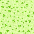 Green spirals and clover backgrounds Royalty Free Stock Photo