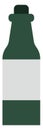 Green spirit bottle, icon