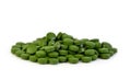 Green Spirulina tablets