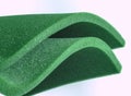 Green sponge foam sheet Royalty Free Stock Photo