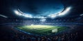 world light soccer sport goal stadium game football green arena. Generative AI.