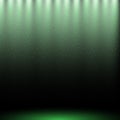 Green spotlight light, glitter, stars, shining dust Royalty Free Stock Photo