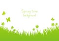 Green spring background