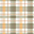 Green spring plaid seamless pattern. Easter checkered repeat background. Vector gentle texture Royalty Free Stock Photo