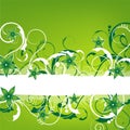 Green springlike vintage design Royalty Free Stock Photo