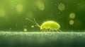 A Green Springtail Insect Macro Photography Royalty Free Stock Photo