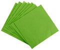 Green square paper serviette (tissue) Royalty Free Stock Photo