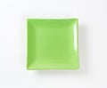 Green square plate