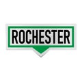 Green square tag text Rochester, New York, vector illustration