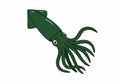 Giant squid clipart Royalty Free Stock Photo