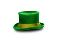 Green St. Patrick`s Day hat isolated on white background Royalty Free Stock Photo