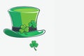 Green St. Patrick's Day hat isolated on white background Royalty Free Stock Photo