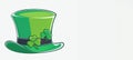 Green St. Patrick's Day hat isolated on white background Royalty Free Stock Photo