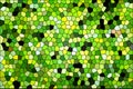 Green stained glass background