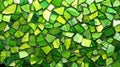 Green stained glass wall texture. Abstract background and texture for design. Royalty Free Stock Photo