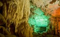 Green Stalactites Royalty Free Stock Photo
