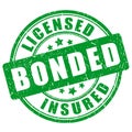 Licensed bonded insured Royalty Free Stock Photo