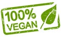 green stamp 100% VEGAN