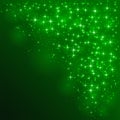 Green starry background