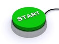 Green start button Royalty Free Stock Photo
